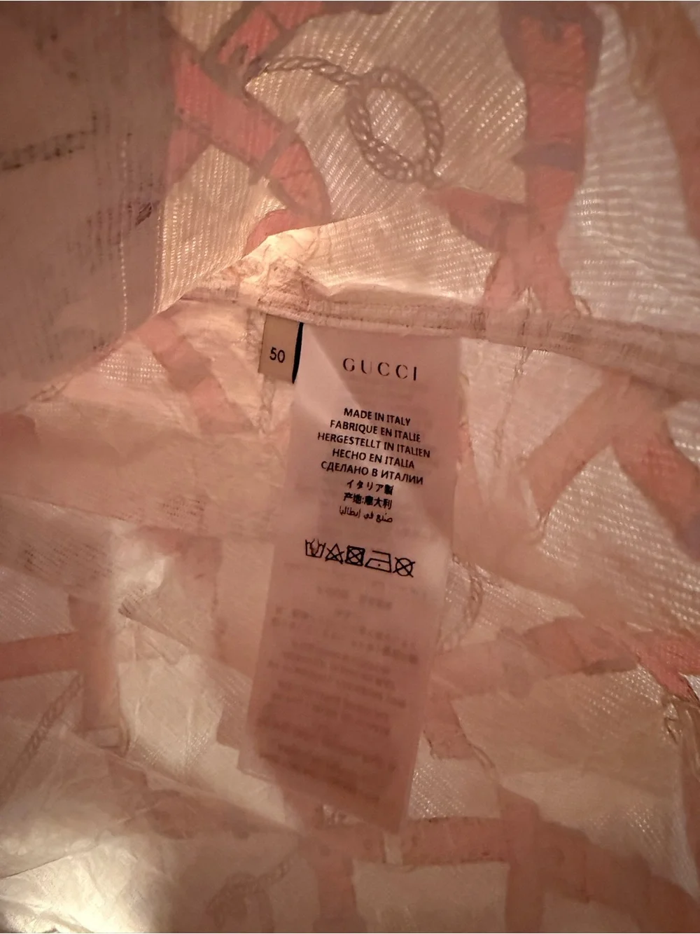 Gucci Belt Chest Bowling Shirt Authentic Size 50